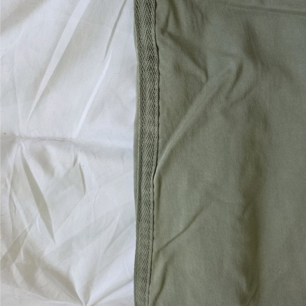 Stretch Cotton Twill Girlfriend Chino Pants - Olive - Picture 11 of 12
